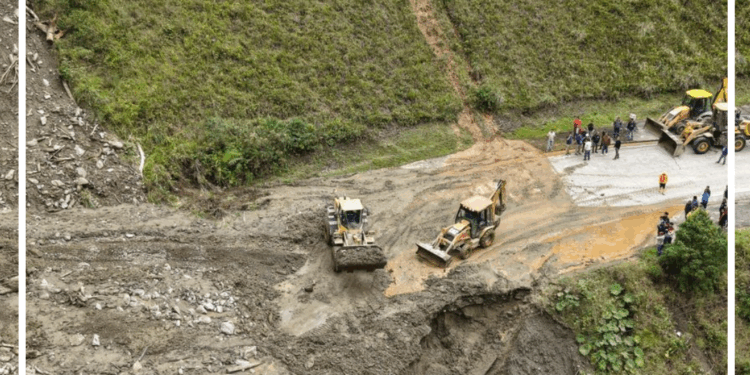 MTOP declara emergencia en la red vial de Zamora Chinchipe y refuerza intervención en la carretera Loja – Zamora