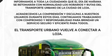 Por decisión Judicial el transporte urbano de Loja debe reanudar el servicio desde hoy sábado 23 de mayo