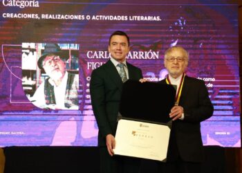 Carlos Carrión Figueroa recibe el Premio Nacional Eugenio Espejo 2026, máxima distinción cultural del Ecuador